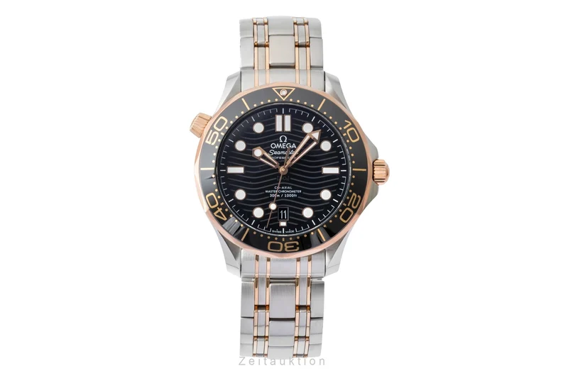 Omega Seamaster steel / gold automatic men's watch 210.20.42.20.01.001 LP: 14200EUR [2603196]