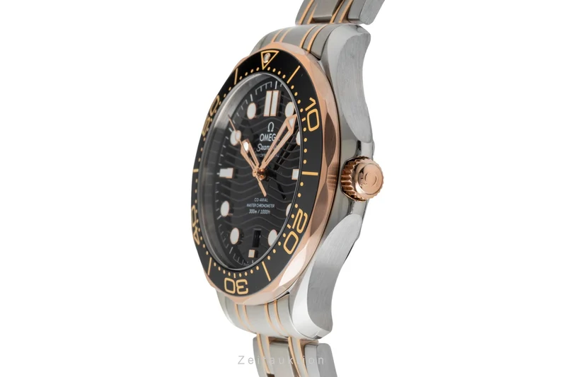 Omega Seamaster steel / gold automatic men's watch 210.20.42.20.01.001 LP: 14200EUR [2603196]