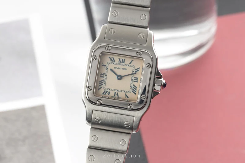 Cartier Santos steel quartz women's watch W20017D6 [2603130]