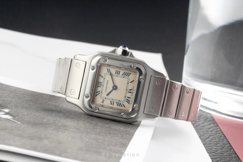 Cartier Santos steel quartz women's watch W20017D6 [2603130]