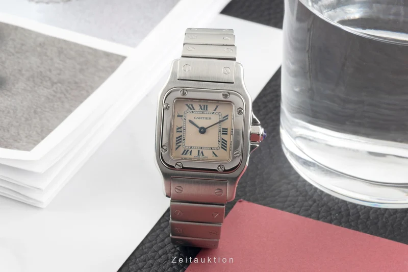 Cartier Santos steel quartz women's watch W20017D6 [2603130]