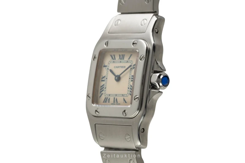 Cartier Santos steel quartz women's watch W20017D6 [2603130]