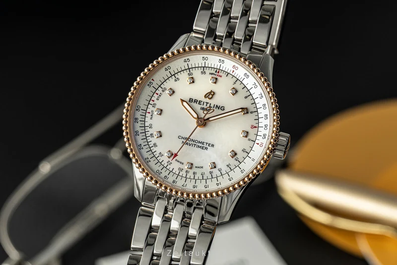 Breitling Navitimer steel / gold automatic women's watch U17395 [2602686]