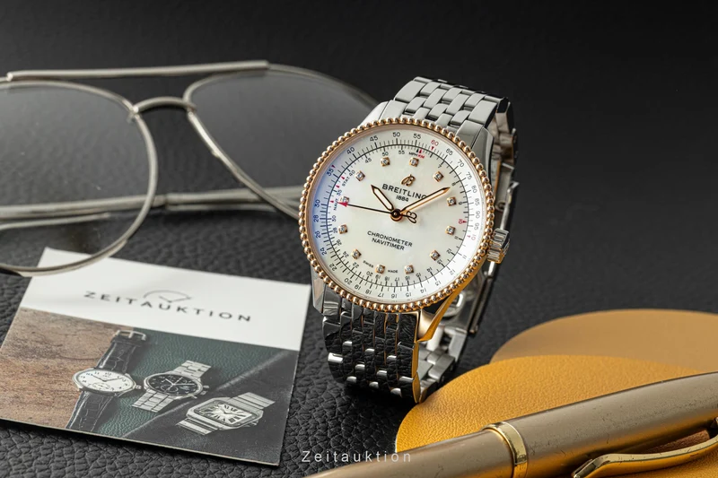 Breitling Navitimer steel / gold automatic women's watch U17395 [2602686]