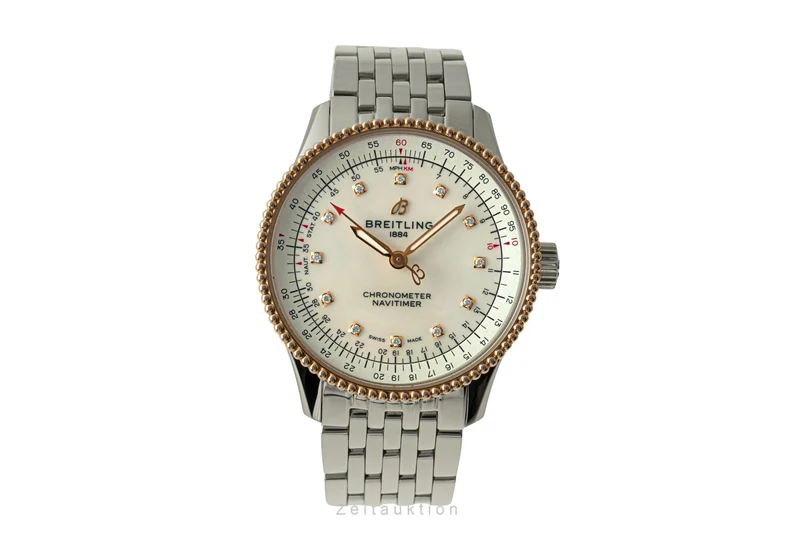 Breitling Navitimer steel / gold automatic women's watch U17395 [2602686]