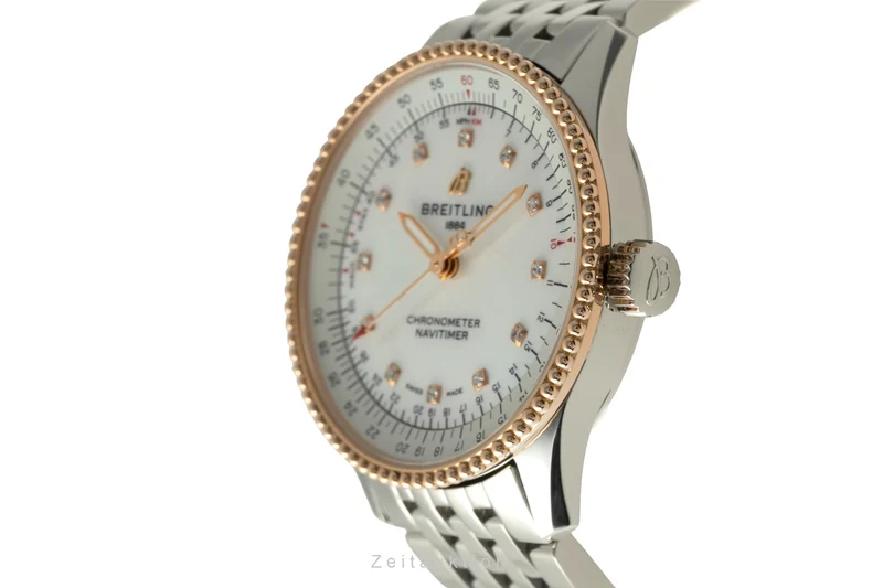 Breitling Navitimer steel / gold automatic women's watch U17395 [2602686]
