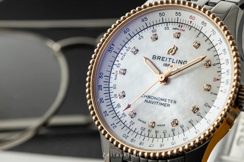 Breitling Navitimer steel / gold automatic women's watch U17395 [2602686]