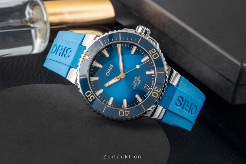 Oris Aquis Date steel automatic men's watch 01 400 7769 4125-07 4 22 75FC LP: 3400EUR [2602867]