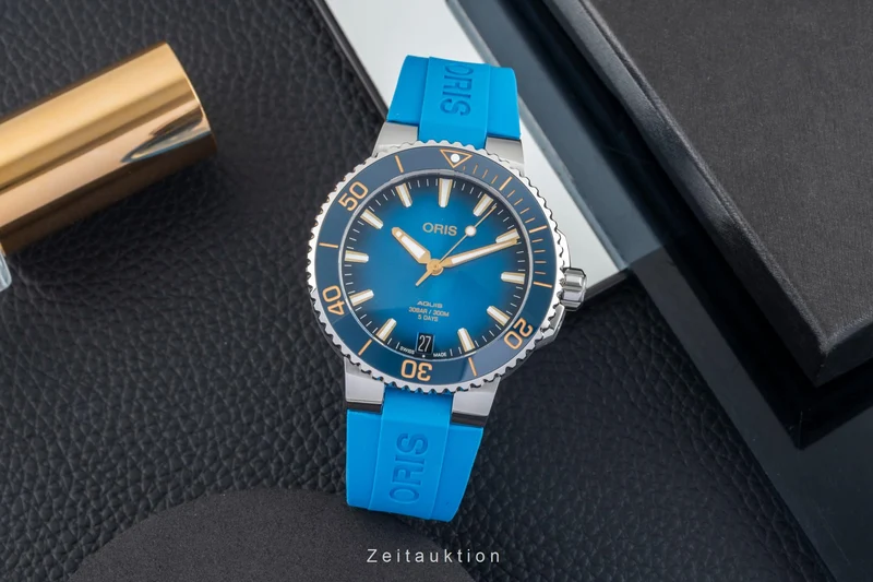 Oris Aquis Date steel automatic men's watch 01 400 7769 4125-07 4 22 75FC LP: 3400EUR [2602867]