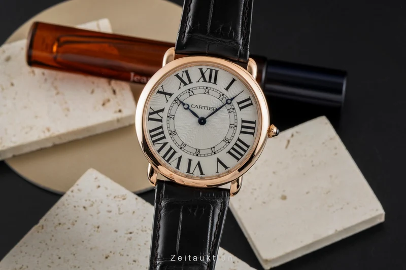 Cartier Ronde Louis 18 ct gold manual winding men's watch W6801004 [2602777]