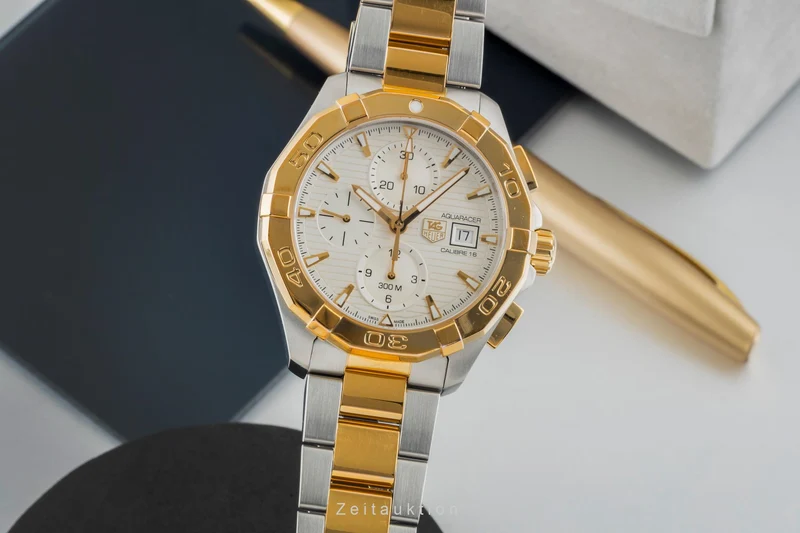 Tag Heuer Aquaracer chronograph gilt / steel automatic men's watch CAP2121.BB0923 [2602660]