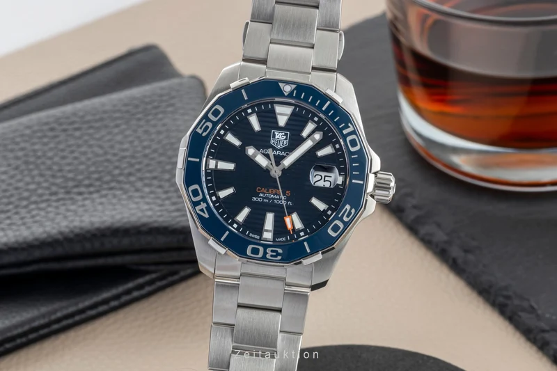 Tag Heuer Aquaracer steel automatic men's watch WAY211C.BA0928 [2602236]