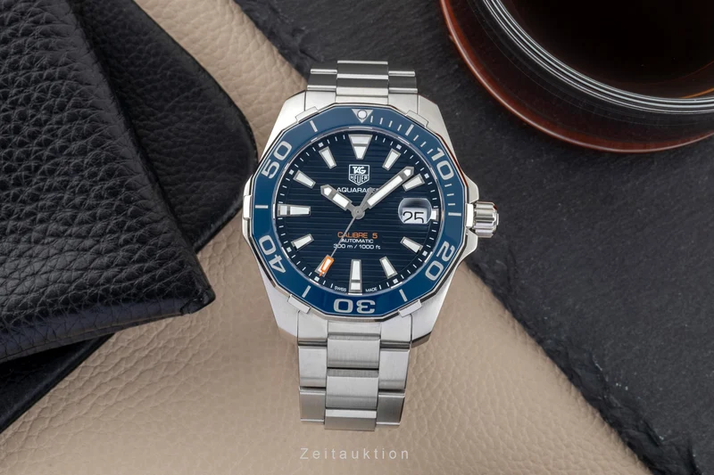 Tag Heuer Aquaracer steel automatic men's watch WAY211C.BA0928 [2602236]