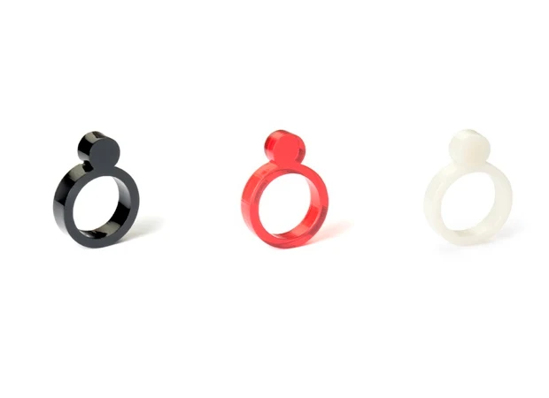 PERLEN RINGE - 6mm aus Acryl - byAMT Alissia Melka-Teichroew | Charles & Marie
