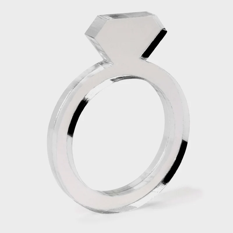 DIAMANT RINGE | 3mm aus Acryl | Alissia Melka-Teichroew | byAMT