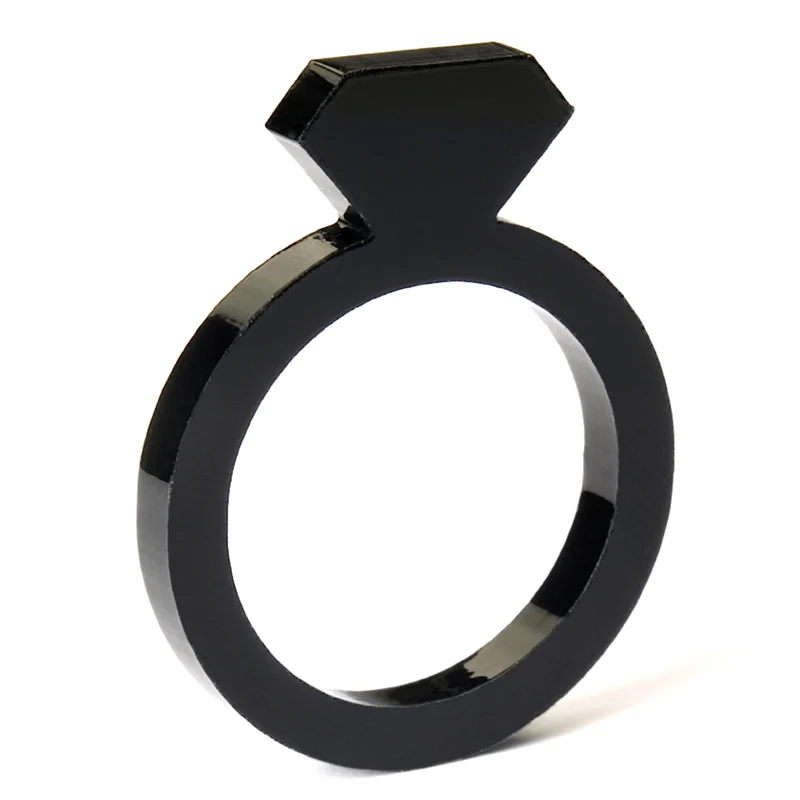 DIAMANT RINGE | 3mm aus Acryl | Alissia Melka-Teichroew | byAMT