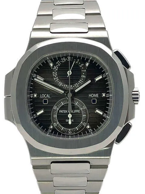 Patek Philippe Nautilus 5990/1A-001 Travel Time aus 2018 D-Papiere