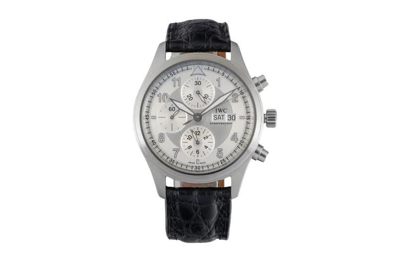 IWC Fliegerchronograph chronograph steel automatic men's watch IW371702 [2602953]