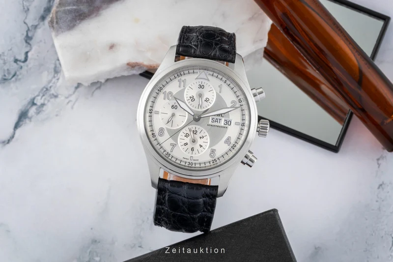 IWC Fliegerchronograph chronograph steel automatic men's watch IW371702 [2602953]