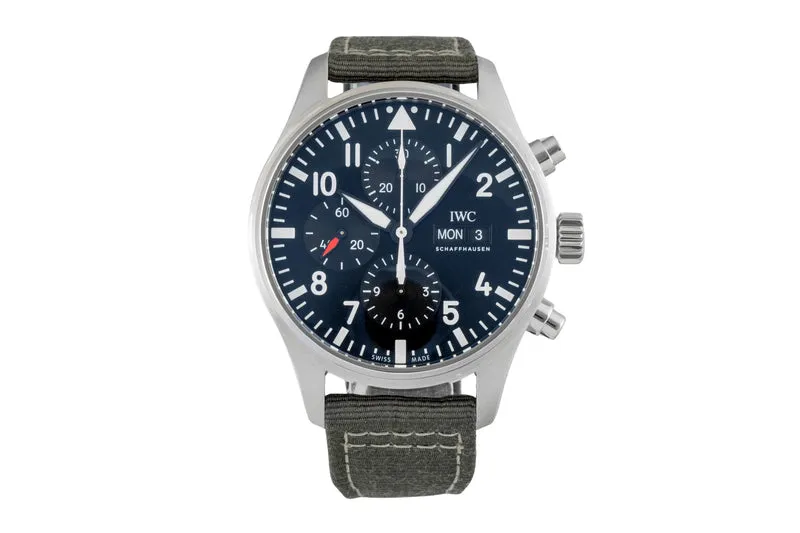 IWC Fliegerchronograph chronograph steel automatic men's watch IW377709 [2603007]