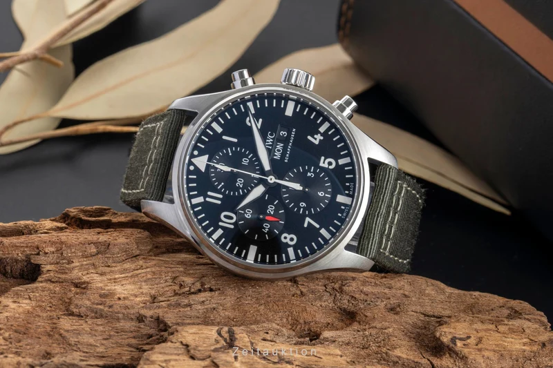 IWC Fliegerchronograph chronograph steel automatic men's watch IW377709 [2603007]