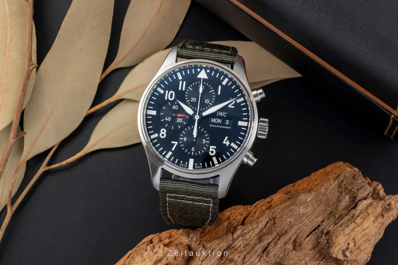 IWC Fliegerchronograph chronograph steel automatic men's watch IW377709 [2603007]