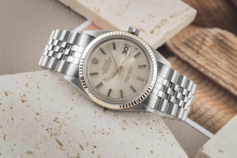 Rolex Datejust steel / white gold automatic men's watch 1601 Vintage [2602915]