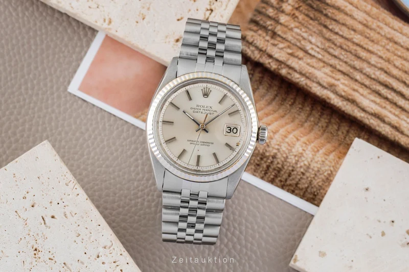 Rolex Datejust steel / white gold automatic men's watch 1601 Vintage [2602915]