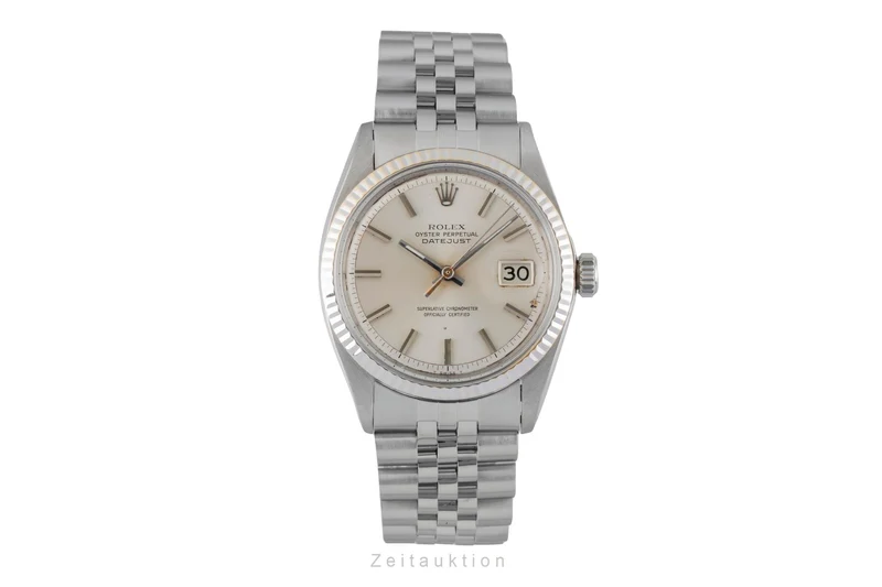 Rolex Datejust steel / white gold automatic men's watch 1601 Vintage [2602915]