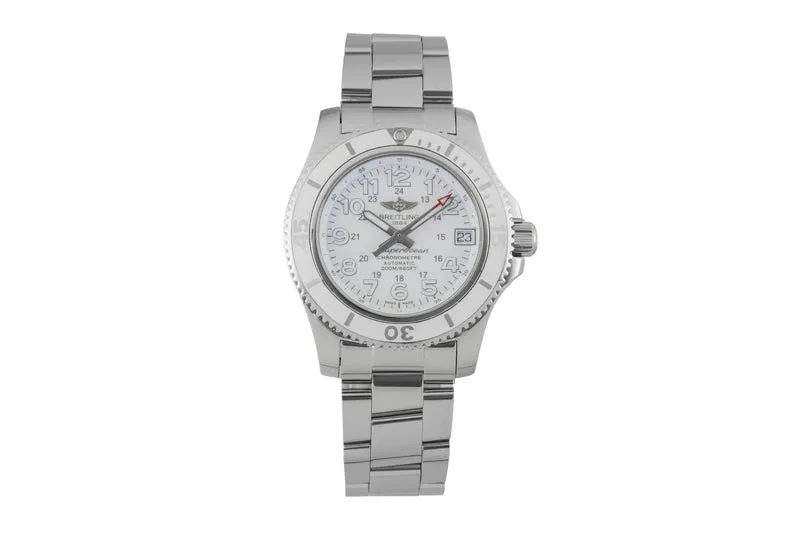 Breitling Superocean steel automatic women's watch A17312D21A1A1 [2602796]