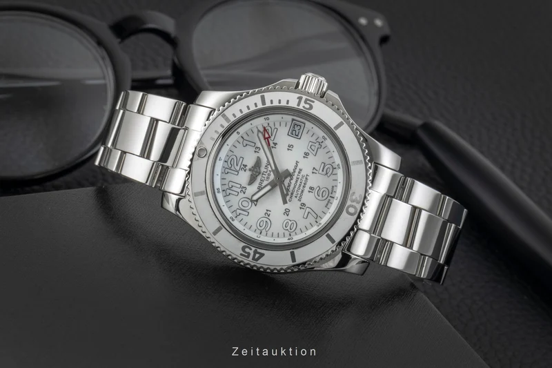 Breitling Superocean steel automatic women's watch A17312D21A1A1 [2602796]