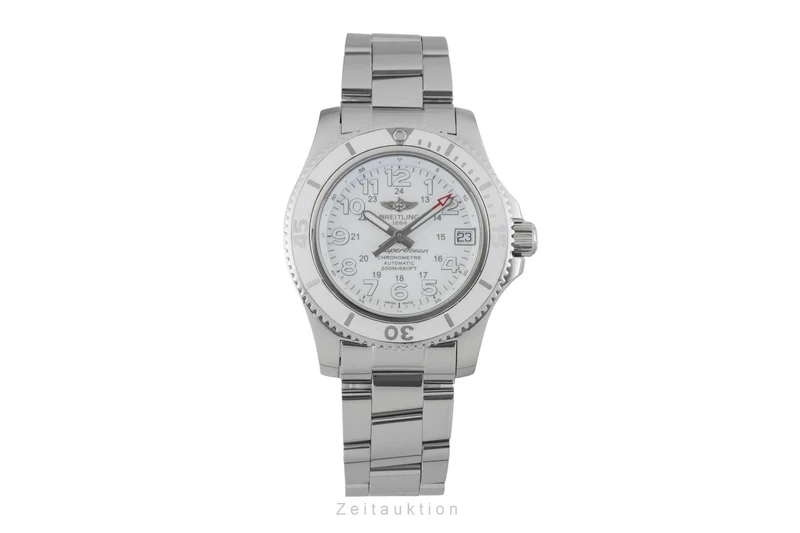 Breitling Superocean steel automatic women's watch A17312D21A1A1 [2602796]