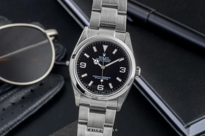 Rolex Explorer steel automatic men's watch 114270 [2603083]