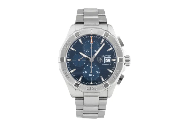 Tag Heuer Aquaracer chronograph steel automatic men's watch CAY2112-2 [2601458]