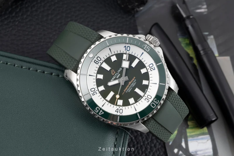 Breitling Superocean steel automatic men's watch A17376A31L1S1 LP: 5450EUR [2602926]