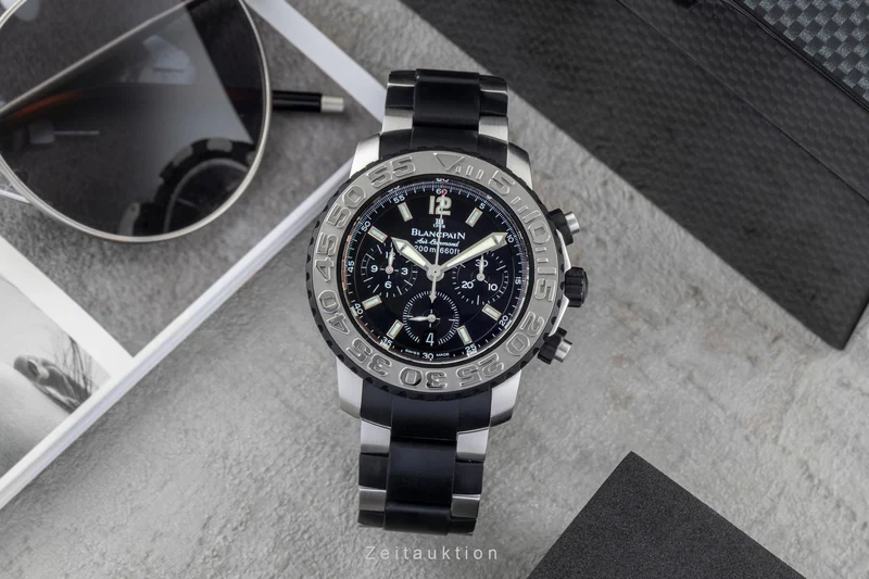 Blancpain Air Command chronograph steel automatic men's watch 2285F-6530-66 [2602887]