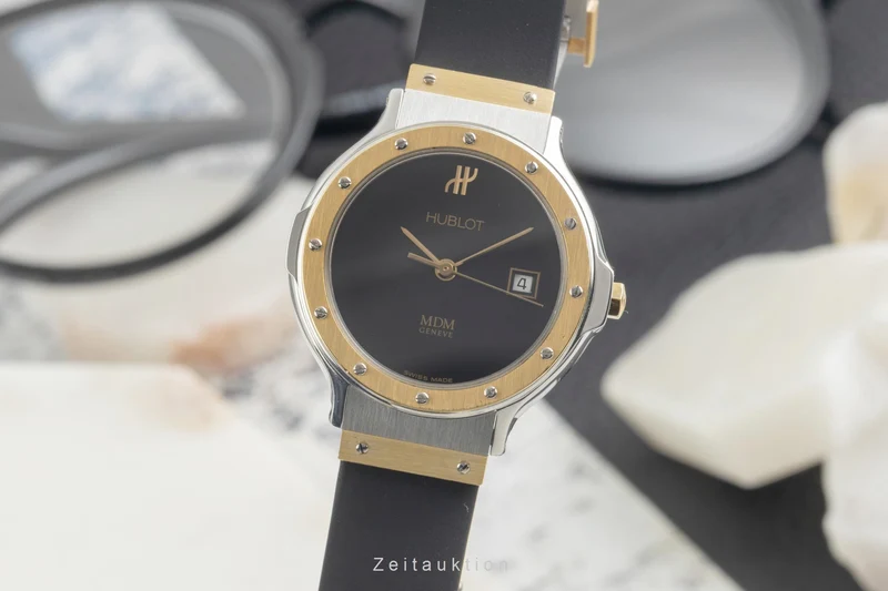 Hublot MDM steel / gold quartz women's watch 139.10.2 [2601843]