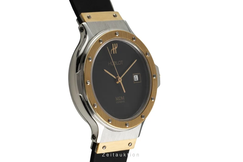 Hublot MDM steel / gold quartz women's watch 139.10.2 [2601843]