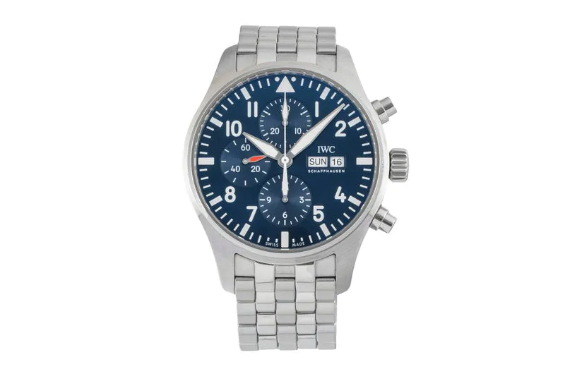 IWC Fliegerchronograph chronograph steel automatic men's watch IW377717 LP: 8800EUR [2602294]