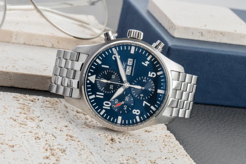 IWC Fliegerchronograph chronograph steel automatic men's watch IW377717 LP: 8800EUR [2602294]