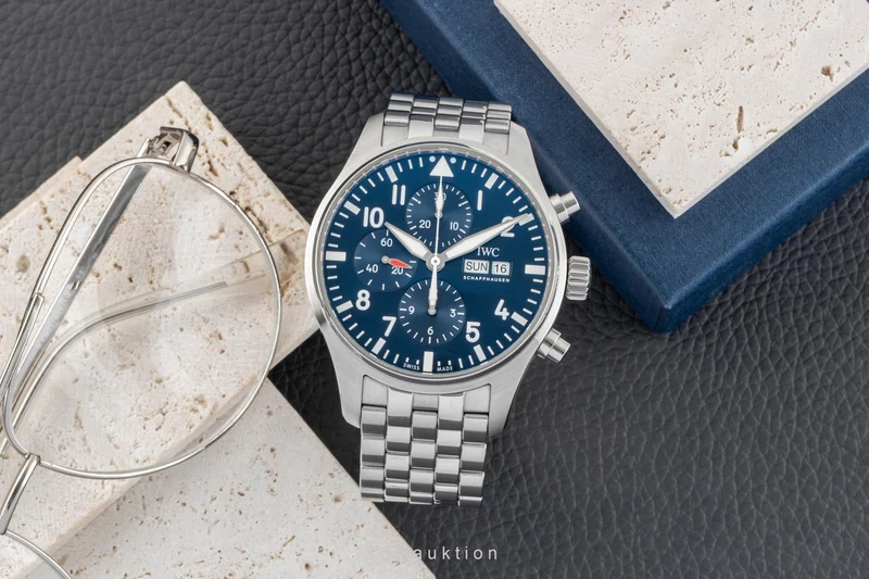 IWC Fliegerchronograph chronograph steel automatic men's watch IW377717 LP: 8800EUR [2602294]