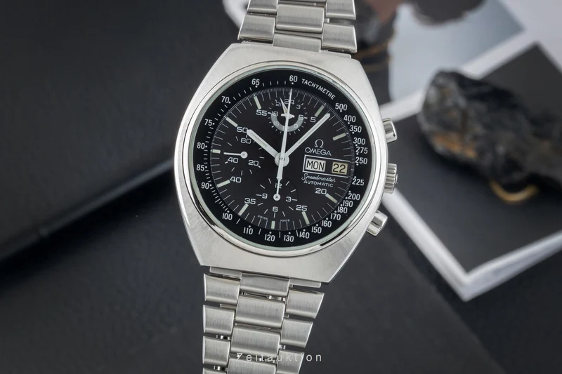 Omega Speedmaster chronograph steel automatic men's watch 176.0012 Vintage [2601905]