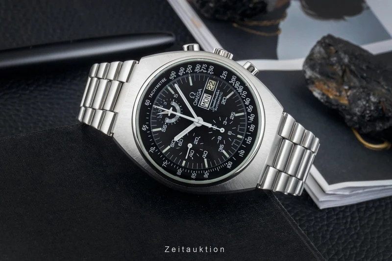 Omega Speedmaster chronograph steel automatic men's watch 176.0012 Vintage [2601905]