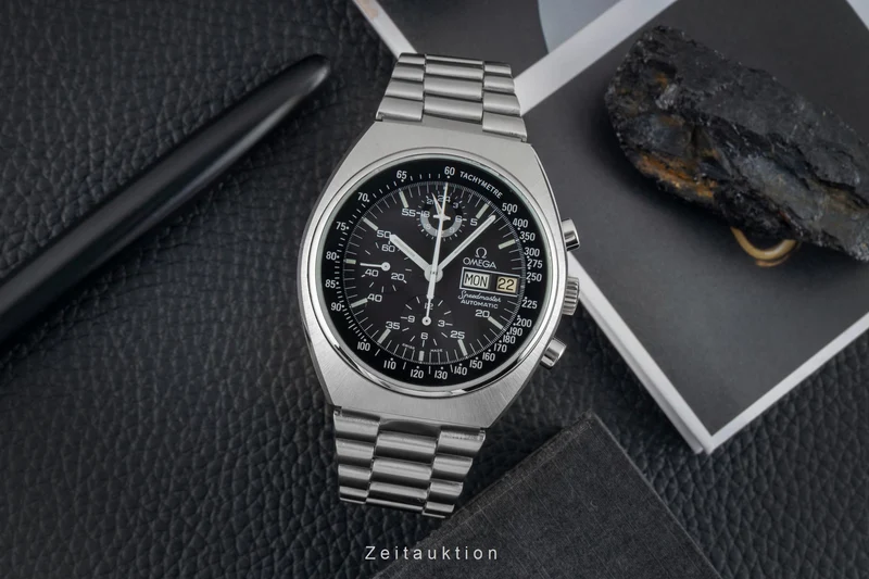Omega Speedmaster chronograph steel automatic men's watch 176.0012 Vintage [2601905]