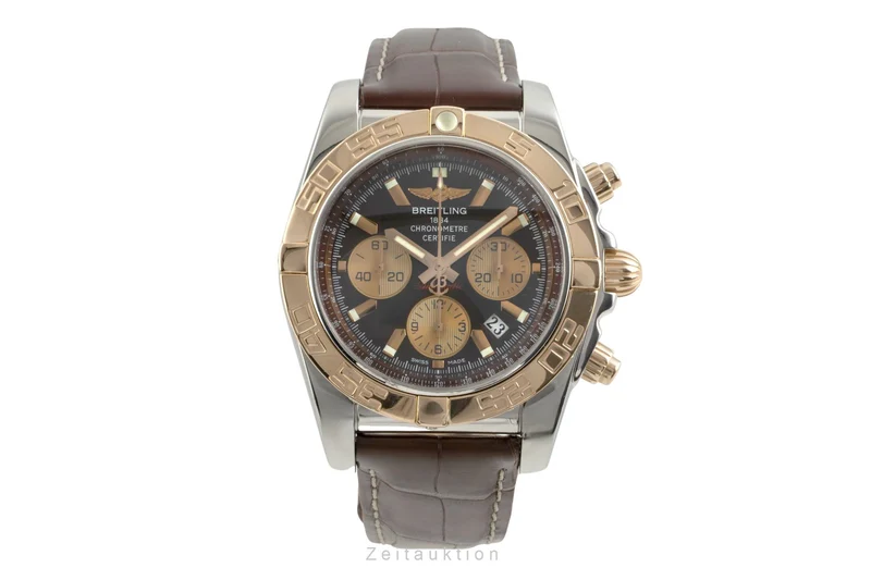 Breitling Chronomat 44 chronograph steel / gold automatic men's watch CB0110 [2602425]