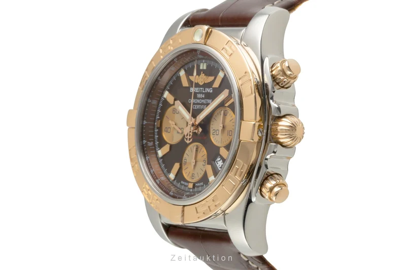 Breitling Chronomat 44 chronograph steel / gold automatic men's watch CB0110 [2602425]