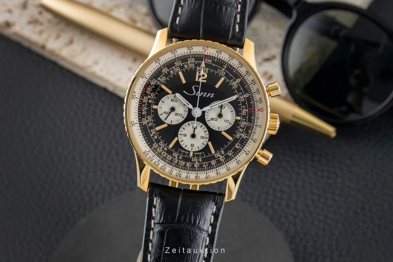 Sinn 903 PL chronograph gilt / steel manual winding men's watch 903 [2602700]
