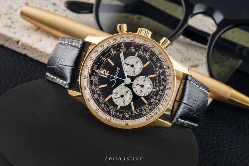 Sinn 903 PL chronograph gilt / steel manual winding men's watch 903 [2602700]
