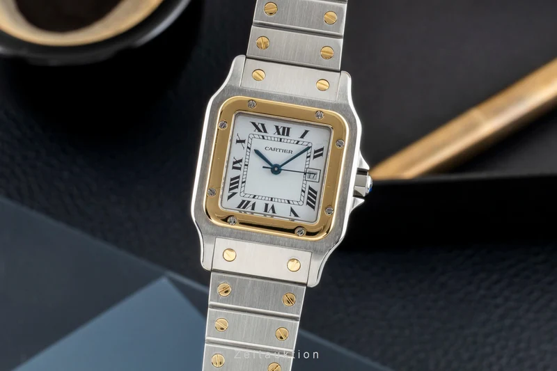 Cartier Santos steel / gold automatic men's watch 81036288 [2602214]