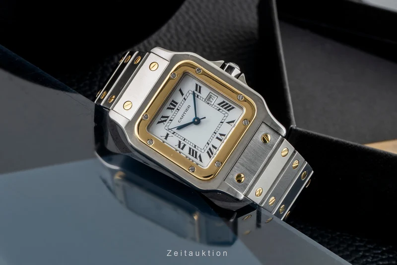 Cartier Santos steel / gold automatic men's watch 81036288 [2602214]